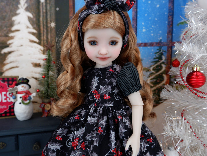 Midnight Holly - dress and boots for Ruby Red Fashion Friends doll