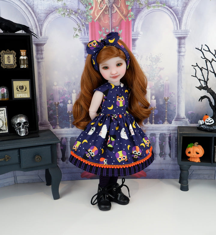 Midnight Owls - dress with boots for Ruby Red Fashion Friends doll