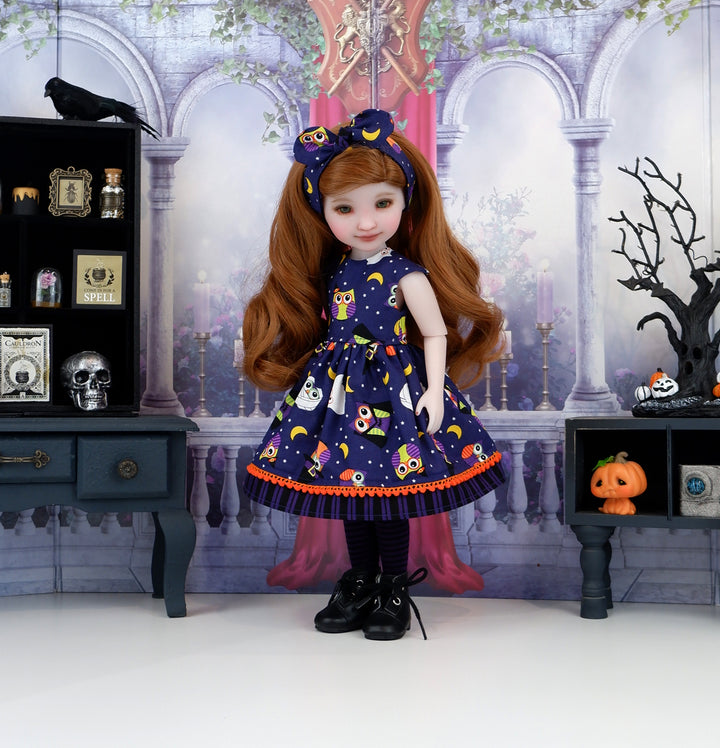 Midnight Owls - dress with boots for Ruby Red Fashion Friends doll