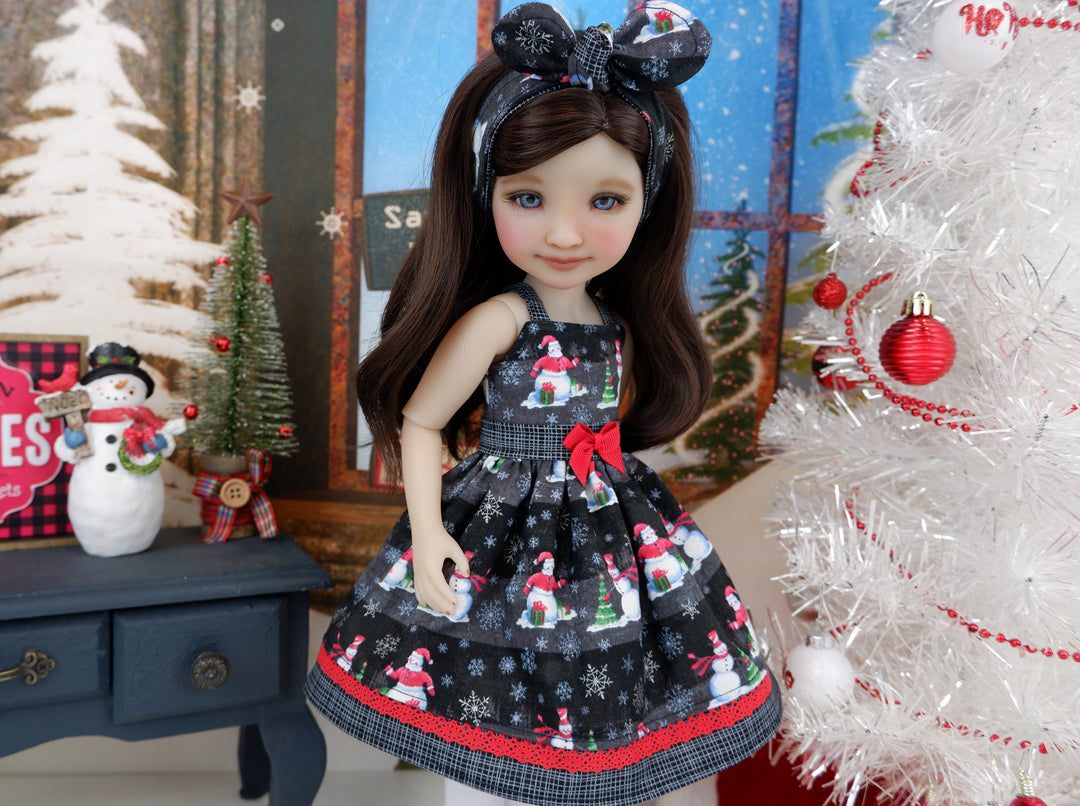 Midnight Snowman - dress with shoes for Ruby Red Fashion Friends doll