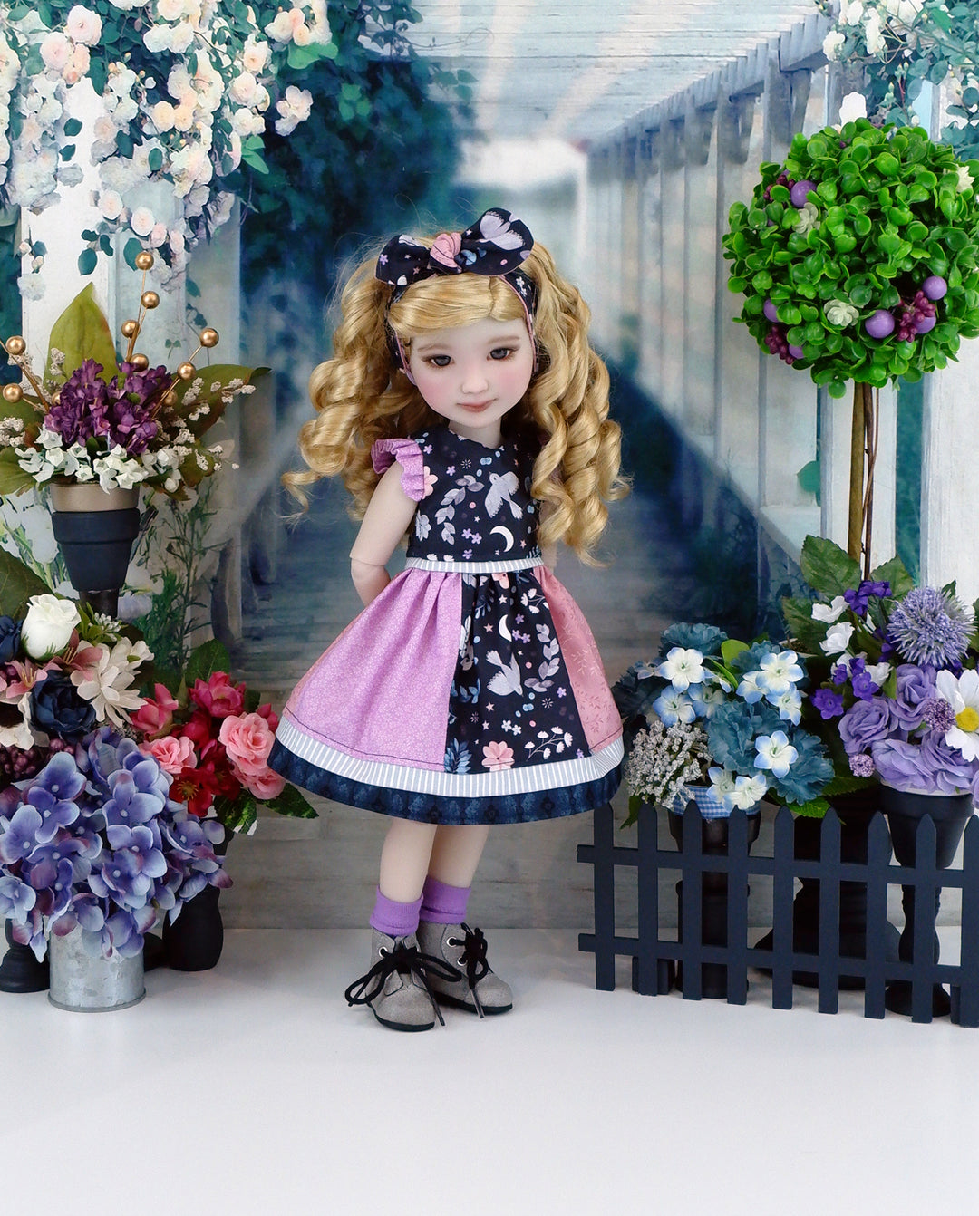 Midsummer Night - dress with boots for Ruby Red Fashion Friends doll