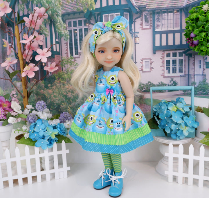 Mike & Sully - dress with boots for Ruby Red Fashion Friends doll