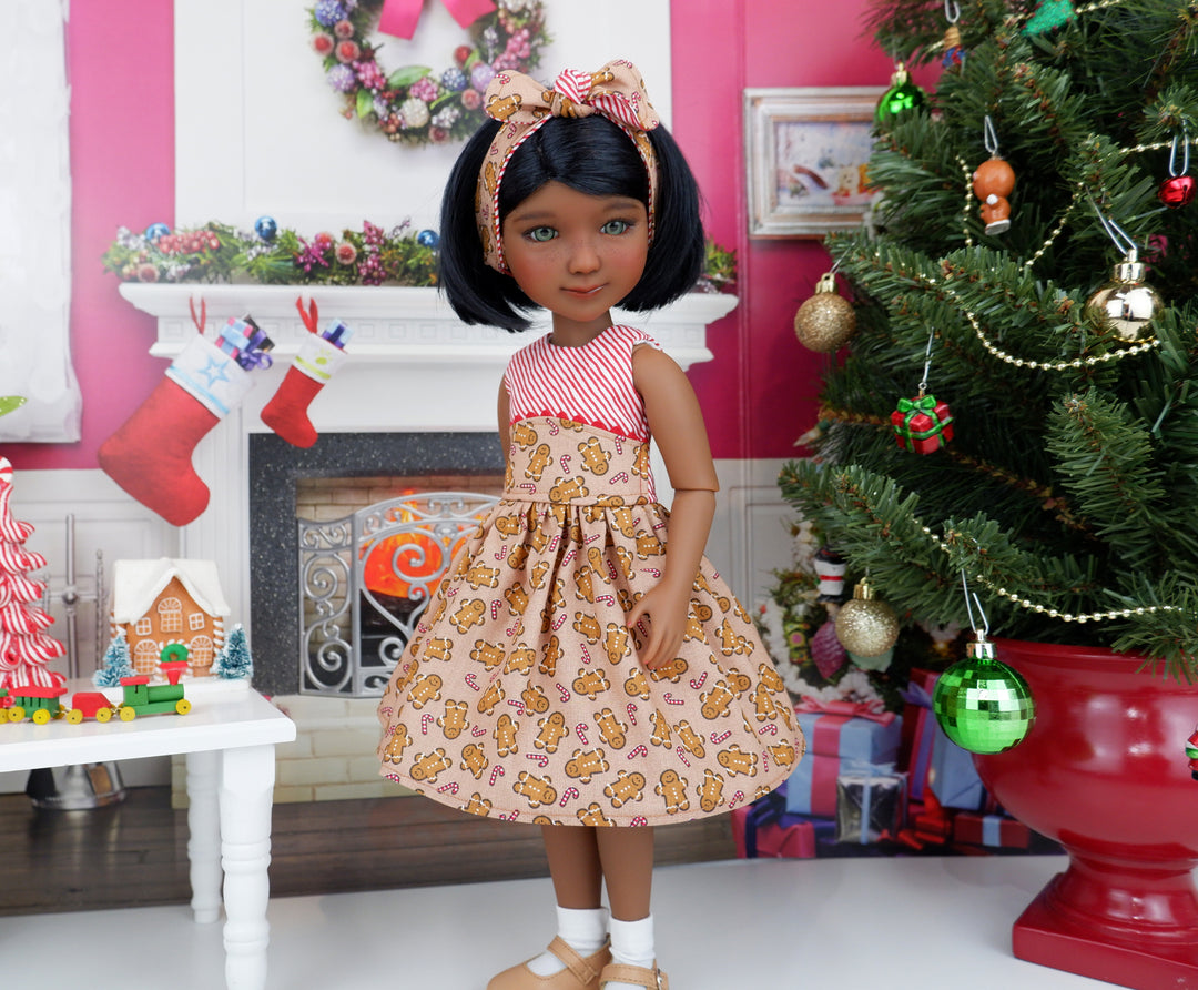 Mini Gingerbreads - dress with shoes for Ruby Red Fashion Friends doll