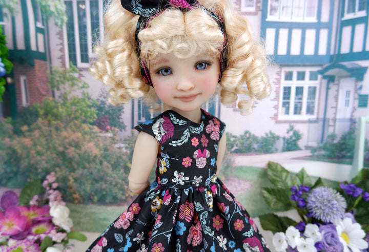 Minnie Floral - dress with shoes for Ruby Red Fashion Friends doll