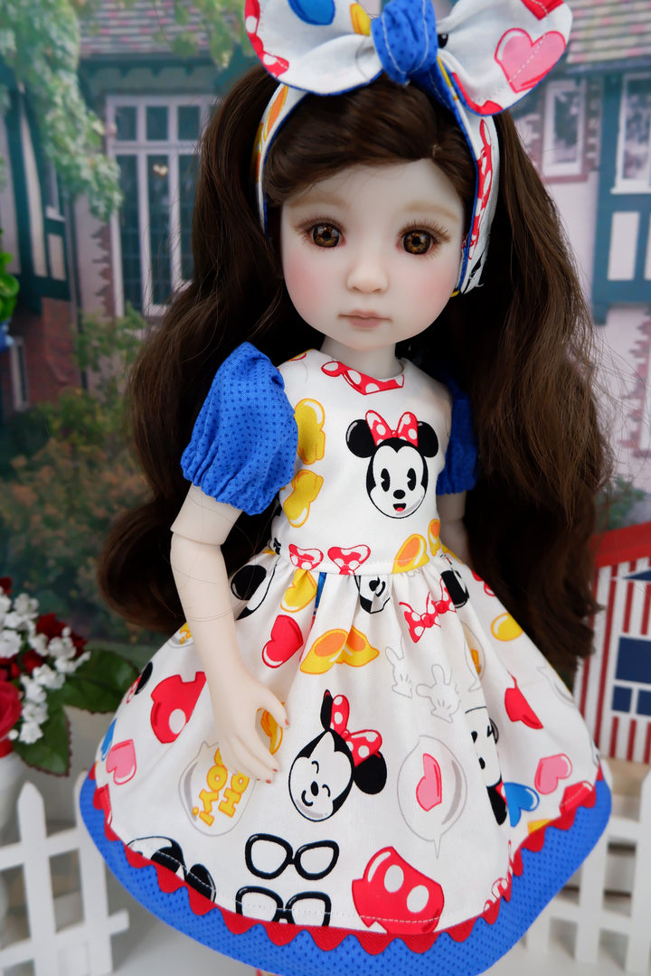 Minnie Icons - dress and boots for Ruby Red Fashion Friends doll