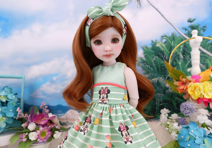 Minnie in Paradise - dress and sandals for Ruby Red Fashion Friends doll