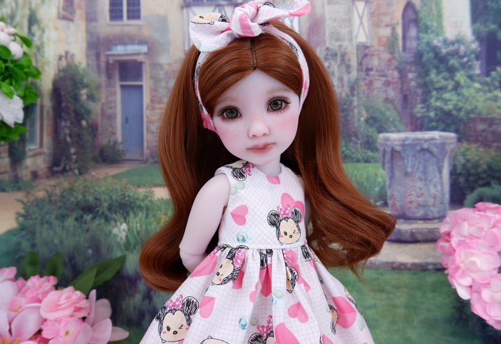Minnie Valentine - dress with boots for Ruby Red Fashion Friends doll