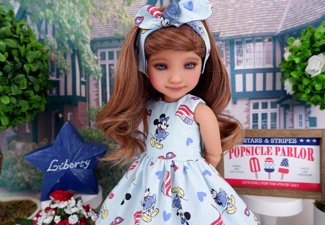 Minnie's 4th - dress with boots for Ruby Red Fashion Friends doll