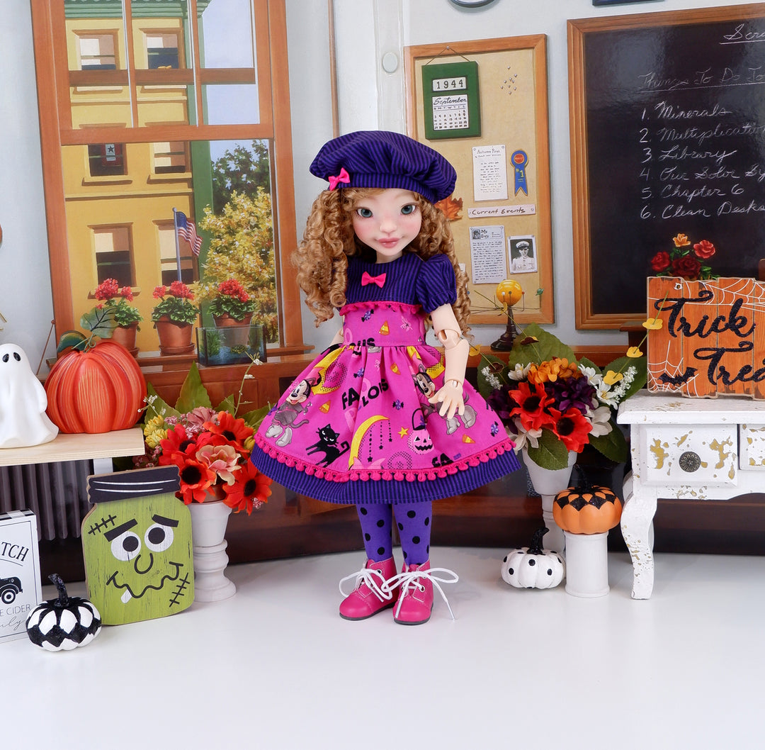 Minnie's Halloween - dress with boots for Anderson Art Doll BJD