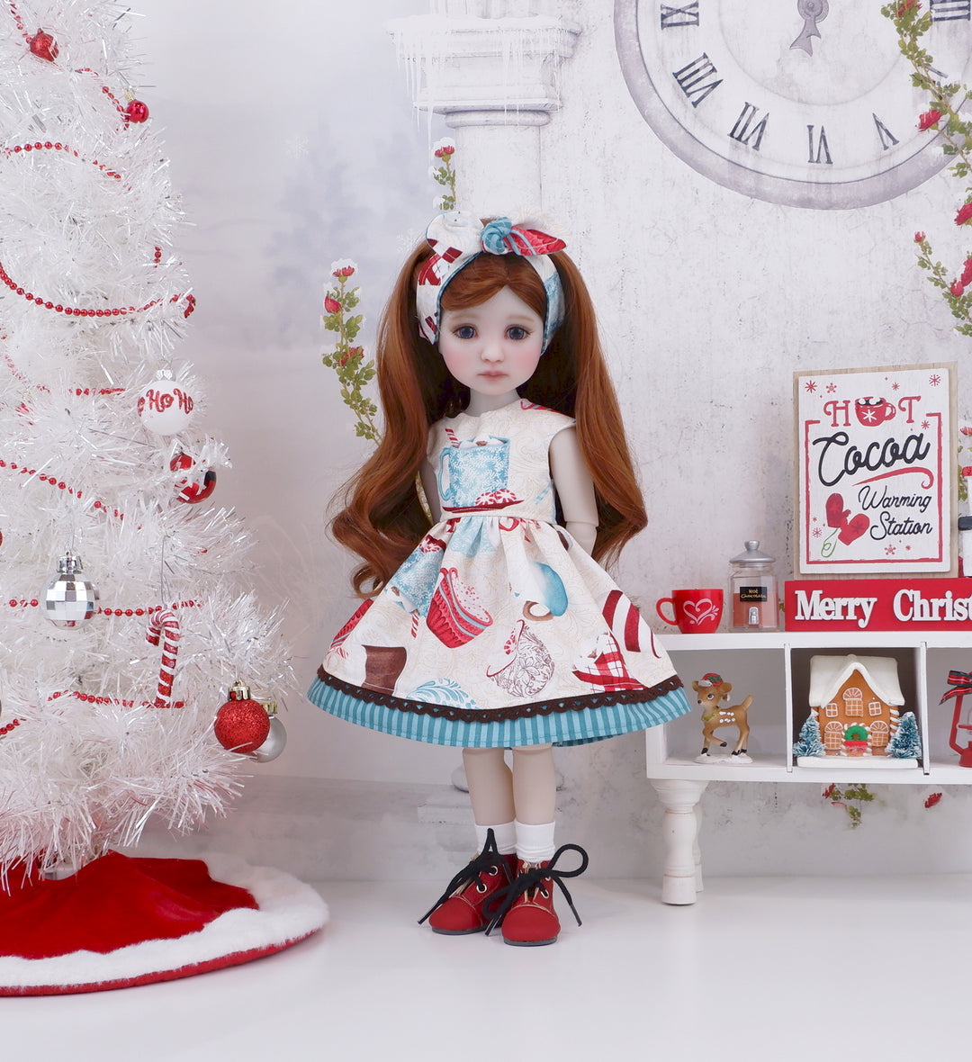 Minty Cocoa - dress with boots for Ruby Red Fashion Friends doll