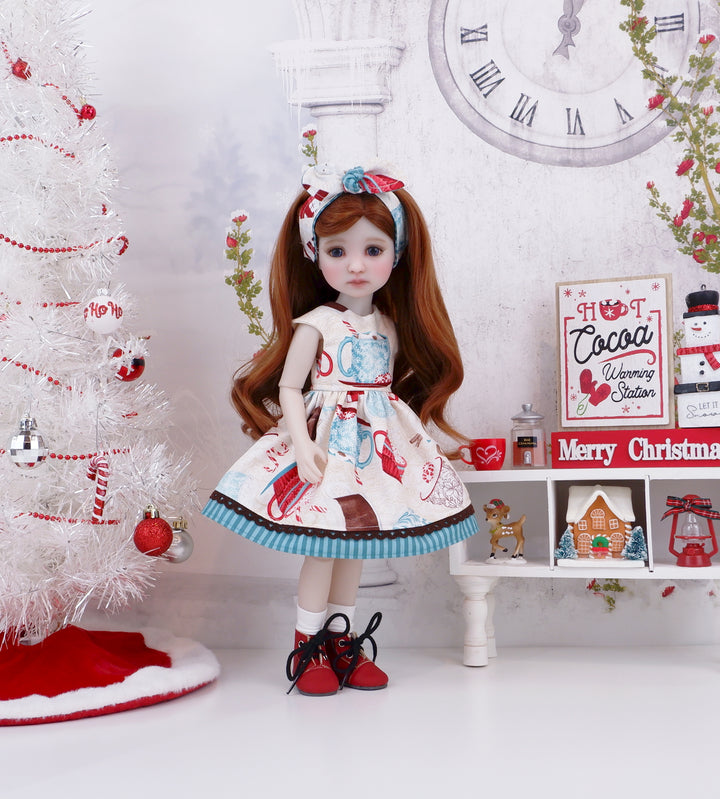 Minty Cocoa - dress with boots for Ruby Red Fashion Friends doll