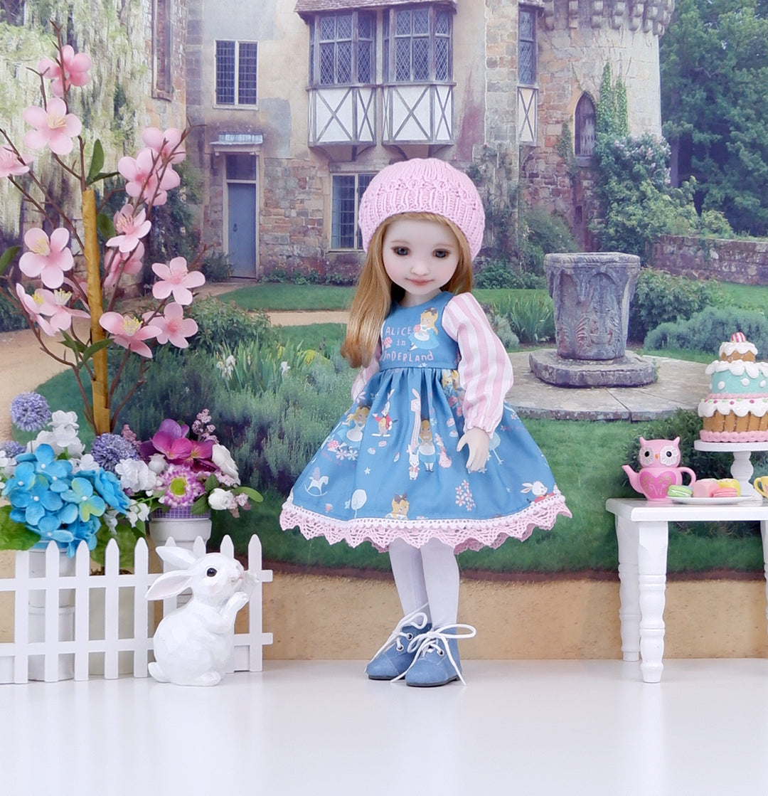 Miss Wonderland - dress ensemble with boots for Ruby Red Fashion Friends doll