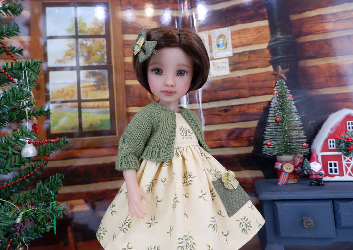 Mistletoe Kisses - dress with sweater & boots for Ruby Red Fashion Friends doll