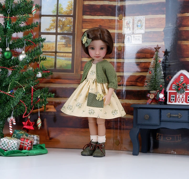 Mistletoe Kisses - dress with sweater & boots for Ruby Red Fashion Friends doll
