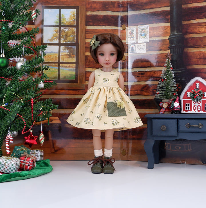 Mistletoe Kisses - dress with sweater & boots for Ruby Red Fashion Friends doll