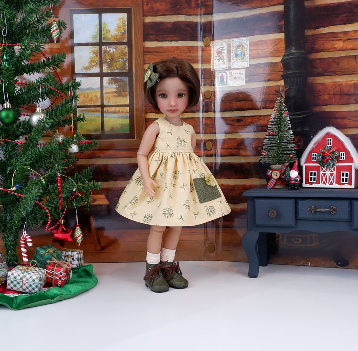 Mistletoe Kisses - dress with sweater & boots for Ruby Red Fashion Friends doll
