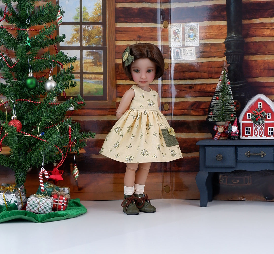 Mistletoe Kisses - dress with sweater & boots for Ruby Red Fashion Friends doll