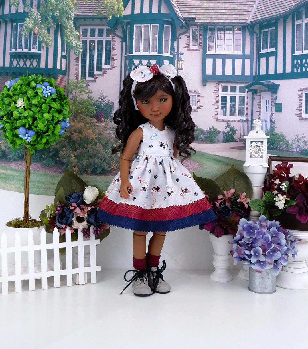 Mod Terrier - dress with boots for Ruby Red Fashion Friends doll