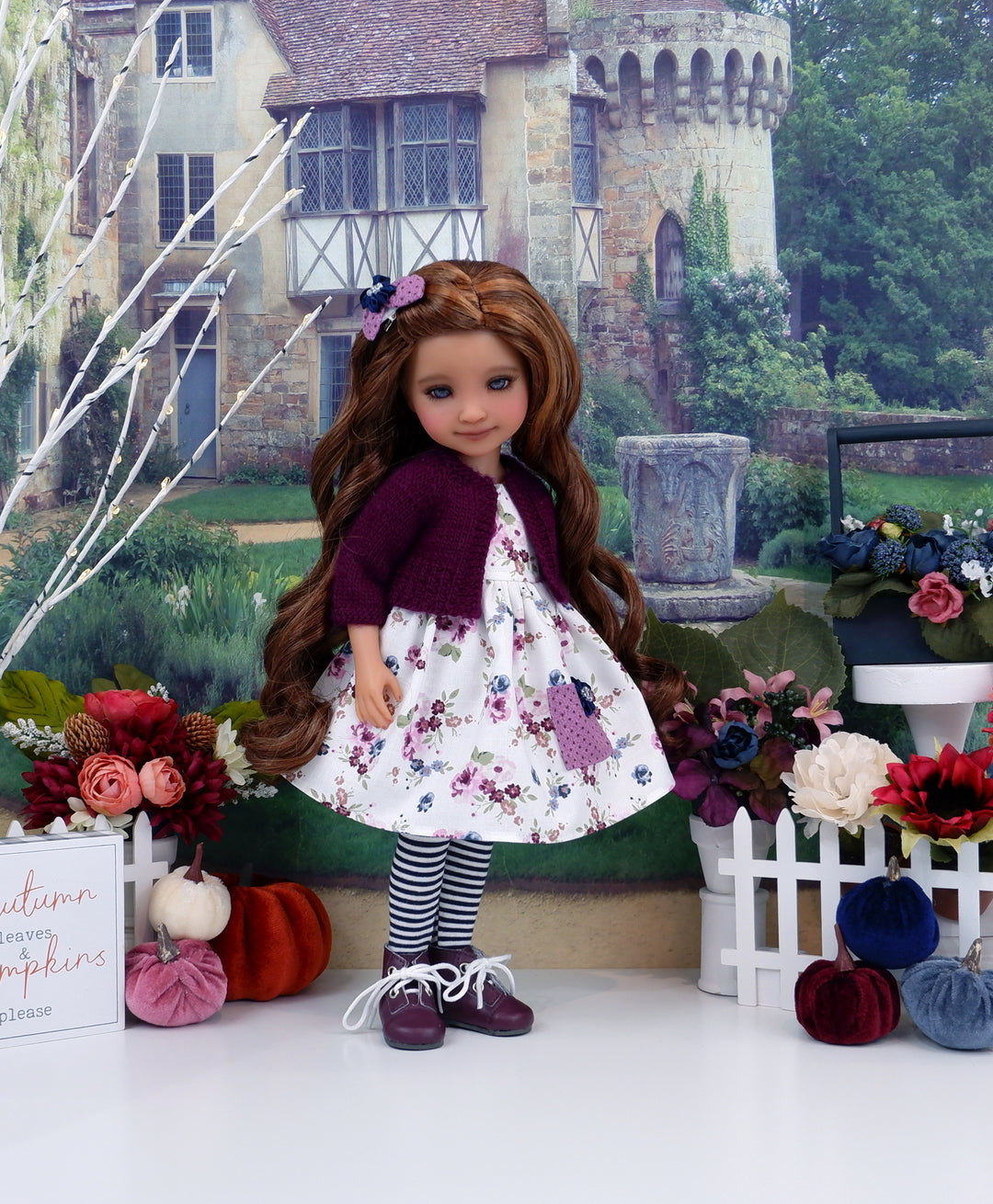 Moody Roses - dress with sweater & boots for Ruby Red Fashion Friends doll