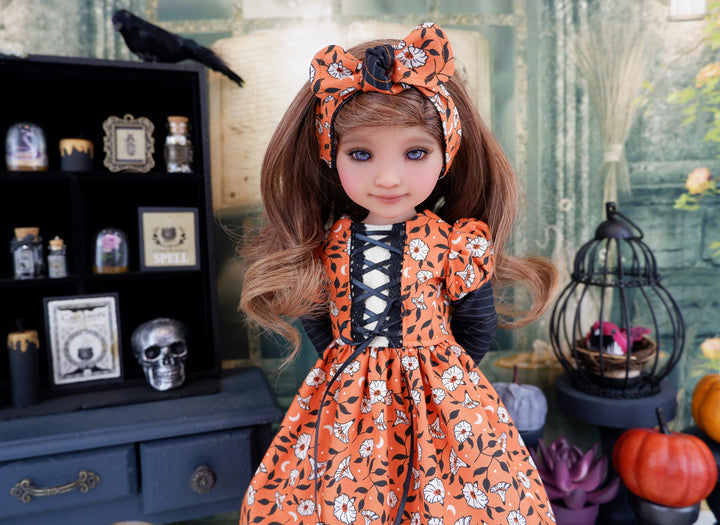 Moon Flowers - dress with boots for Ruby Red Fashion Friends doll