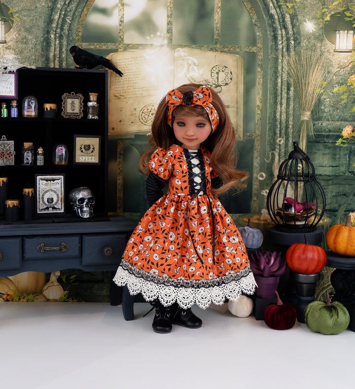 Moon Flowers - dress with boots for Ruby Red Fashion Friends doll