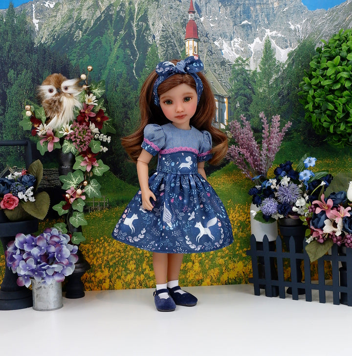 Moonlit Critters - dress and shoes for Ruby Red Fashion Friends doll