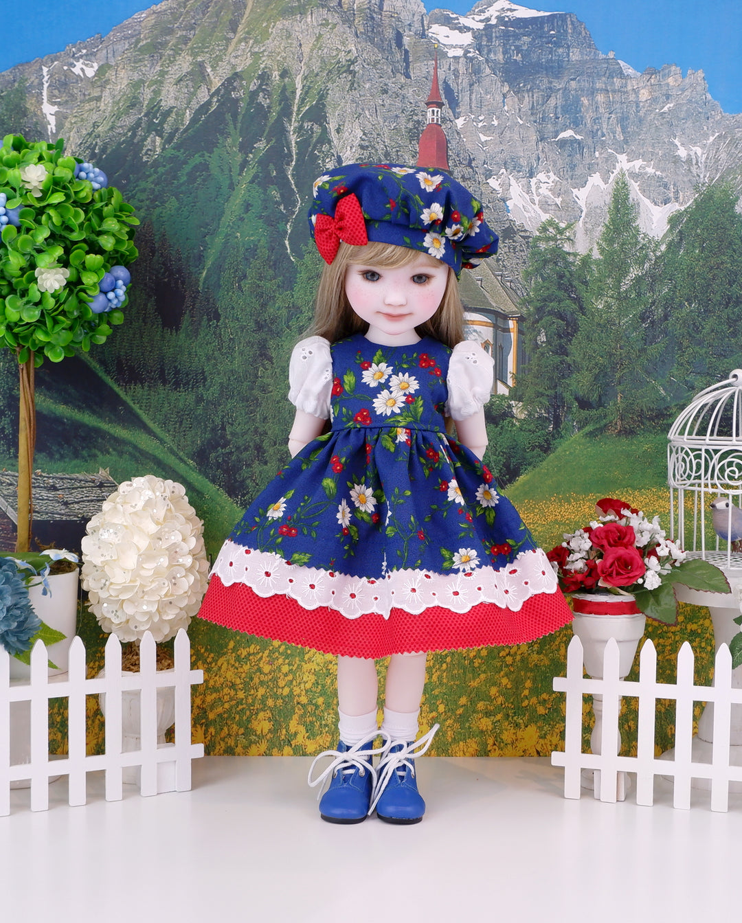 Mountain Daisy - dress with boots for Ruby Red Fashion Friends doll