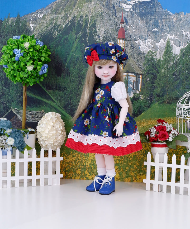 Mountain Daisy - dress with boots for Ruby Red Fashion Friends doll