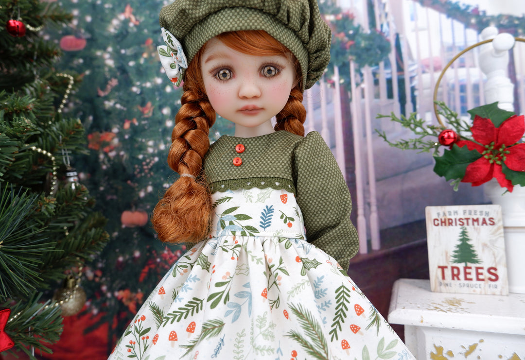 Mountain Foliage - dress with shoes for Ruby Red Fashion Friends doll