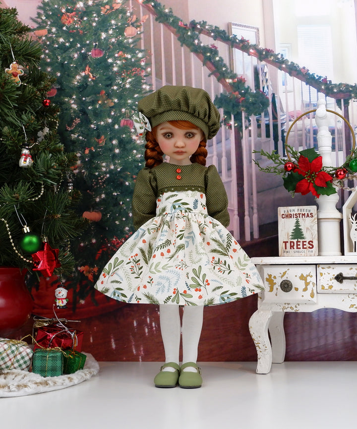 Mountain Foliage - dress with shoes for Ruby Red Fashion Friends doll