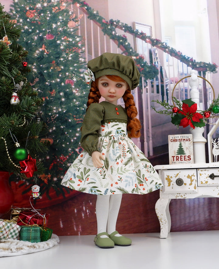 Mountain Foliage - dress with shoes for Ruby Red Fashion Friends doll