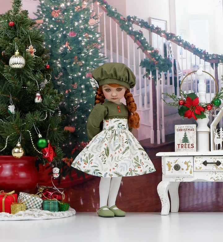 Mountain Foliage - dress with shoes for Ruby Red Fashion Friends doll