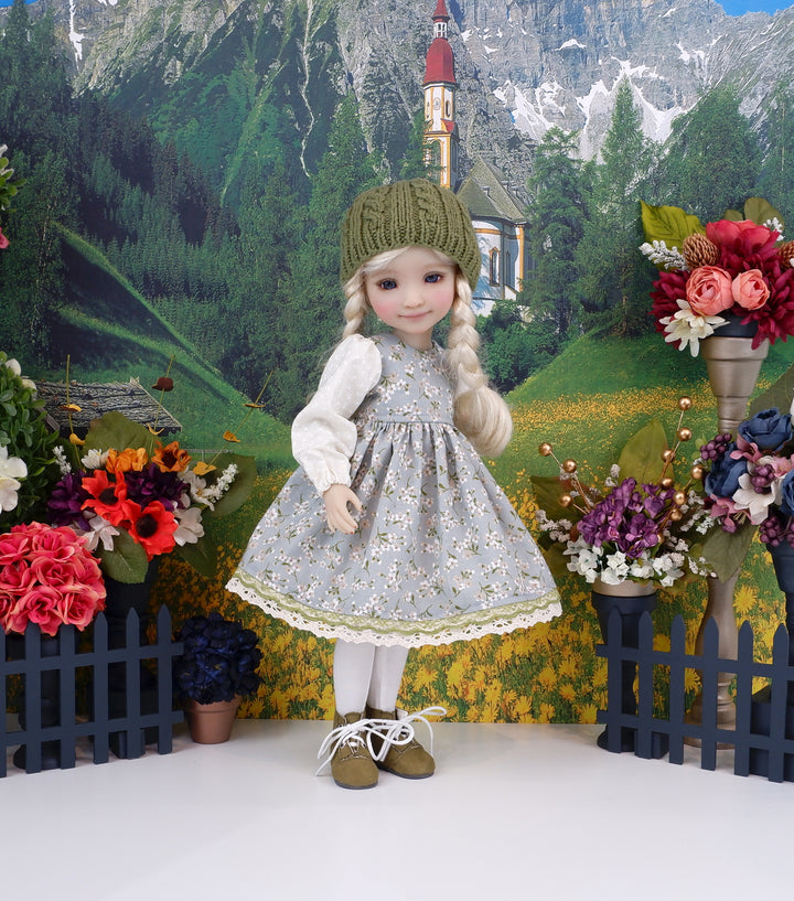 Mountain Wildflowers - dress with boots for Ruby Red Fashion Friends doll
