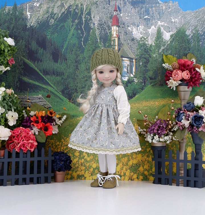Mountain Wildflowers - dress with boots for Ruby Red Fashion Friends doll