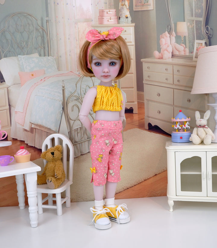 My Westie - crop top & capris with shoes for Ruby Red Fashion Friends doll