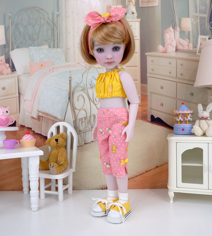 My Westie - crop top & capris with shoes for Ruby Red Fashion Friends doll