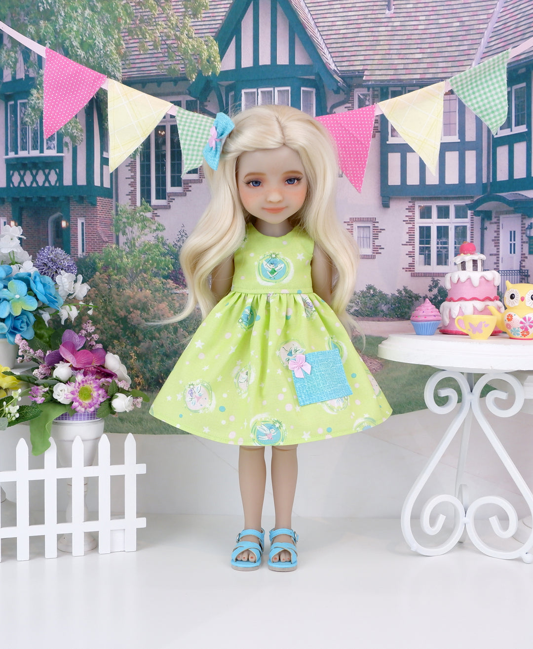 Neverland Fairy - dress with sandals for Ruby Red Fashion Friends doll
