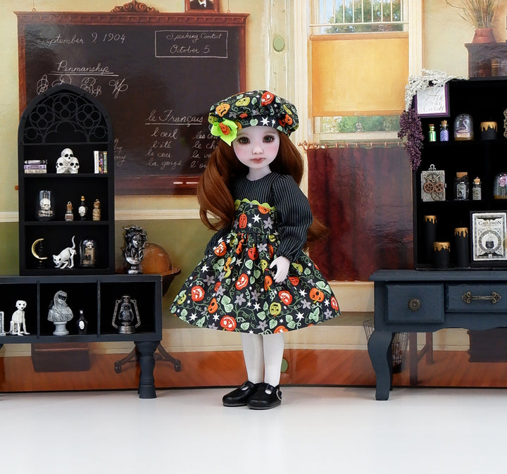 Nighttime Pumpkins - dress with shoes for Ruby Red Fashion Friends doll