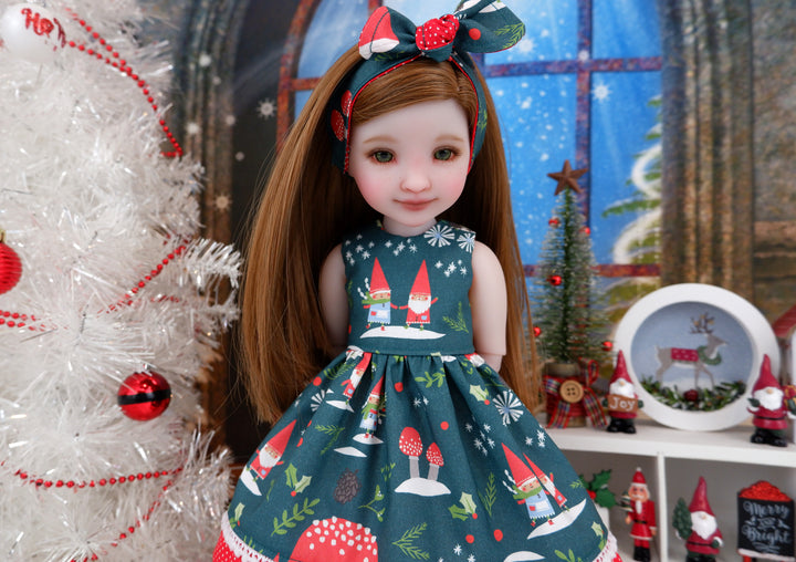 Noel Gnomes - dress with boots for Ruby Red Fashion Friends doll