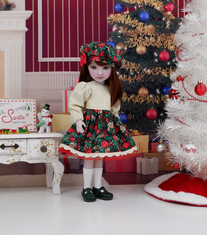 Noel Rose - dress & vest with shoes for Ruby Red Fashion Friends doll