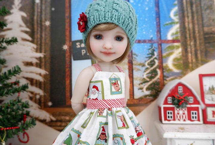North Pole Portraits - dress, sweater and boots for Ruby Red Fashion Friends doll