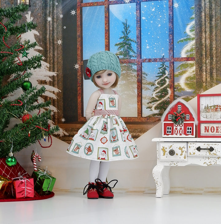 North Pole Portraits - dress, sweater and boots for Ruby Red Fashion Friends doll