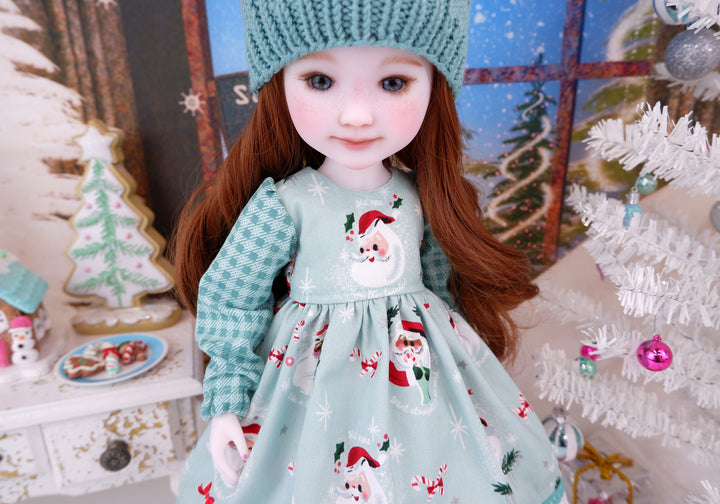 North Pole Santa - dress ensemble with boots for Ruby Red Fashion Friends doll