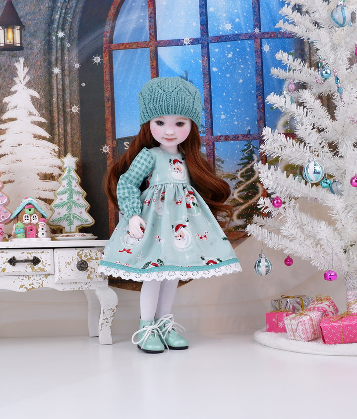 North Pole Santa - dress ensemble with boots for Ruby Red Fashion Friends doll