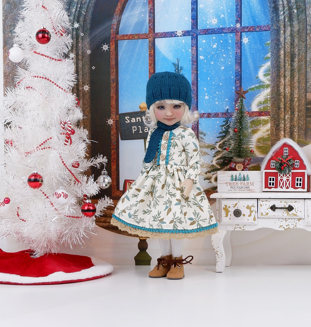 Northern Fir - dress with boots for Ruby Red Fashion Friends doll