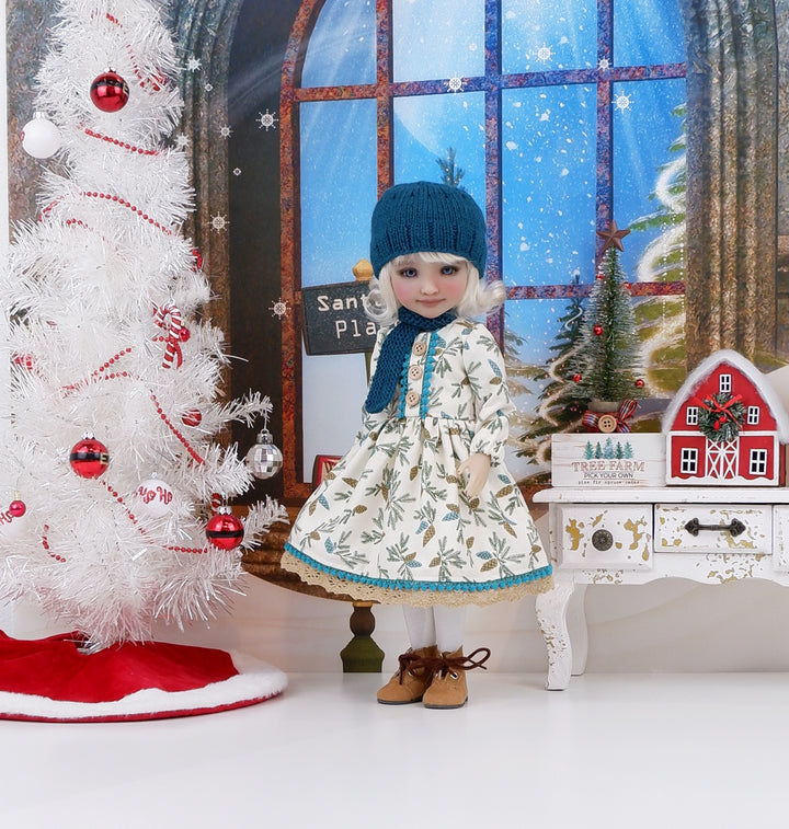Northern Fir - dress with boots for Ruby Red Fashion Friends doll