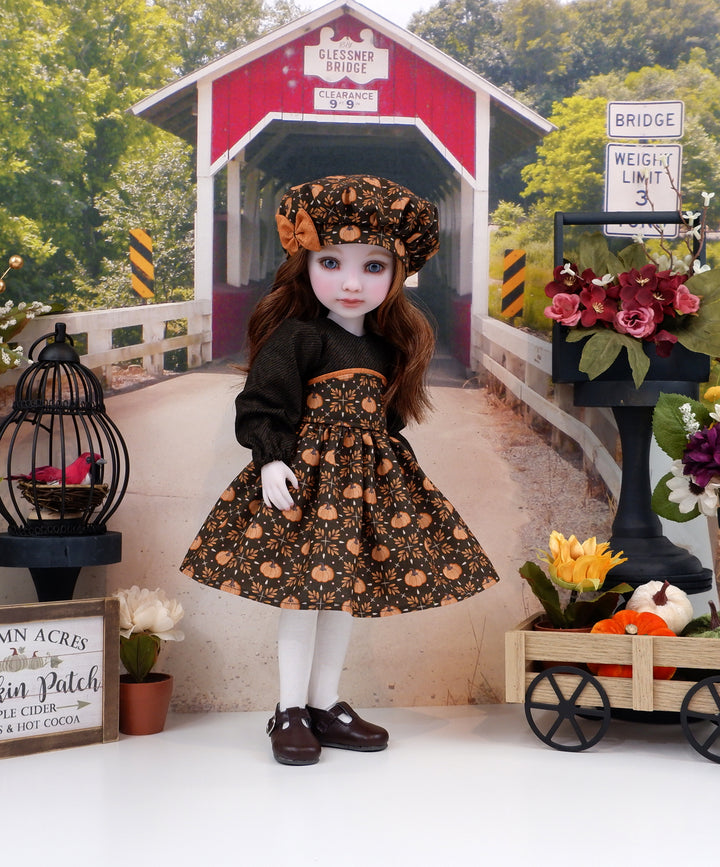 Ornamental Pumpkin - dress with shoes for Ruby Red Fashion Friends doll