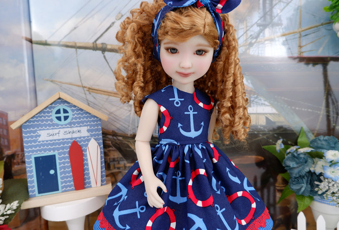 Out to Sea - dress with saddle shoes for Ruby Red Fashion Friends doll