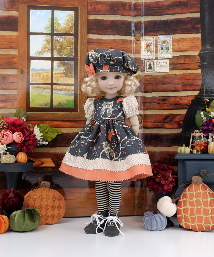 Owloween - dress with boots for Ruby Red Fashion Friends doll