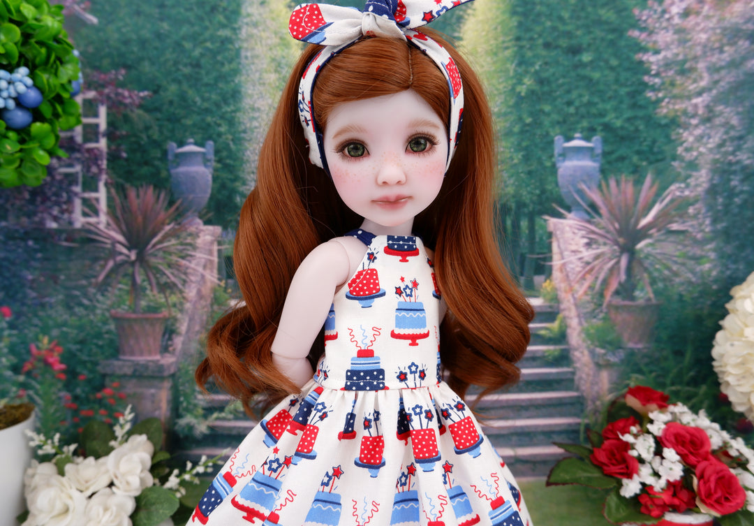 Patriotic Treats - dress with shoes for Ruby Red Fashion Friends doll